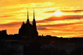 brno sunset zapad slunce