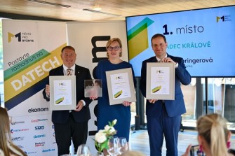  Zleva  René Živný Pavlína Springerová a František Kubeš