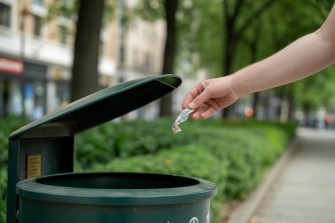 odpadkovy kos ideogram