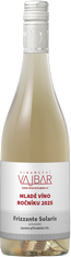 Solaris frizzante mladé víno 2025 moravské zemské víno - Vinařství Vajbar