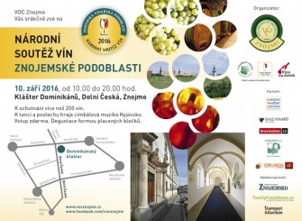 Národní soutěž vín Znojemské podoblasti pozvánka